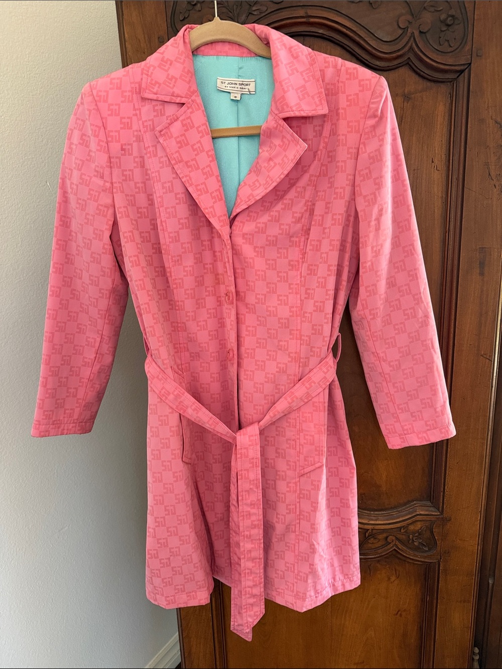 Pink Belted Women's Jacket